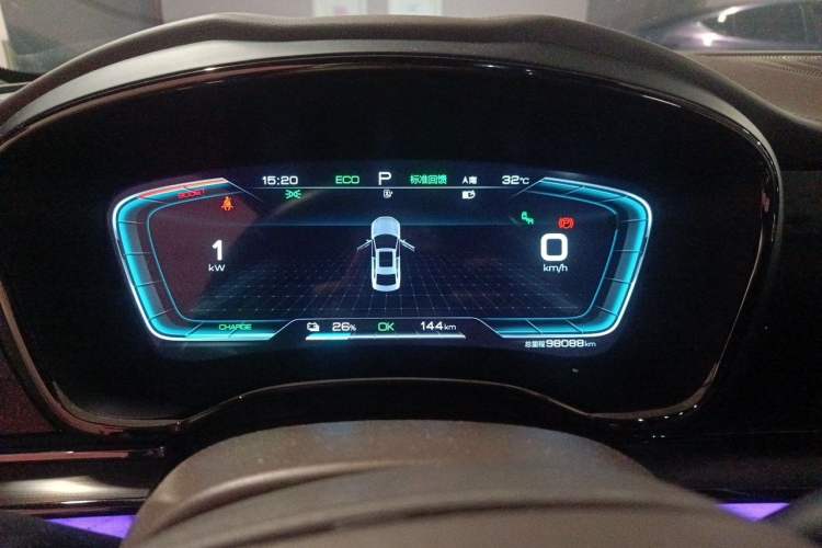 Used BYD Han 2020 EV Four-Wheel Drive High-Performance Flagship Model Instrument Cluster