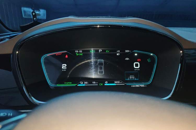 Used BYD Han 2020 DM Four-Wheel Drive Performance Edition Luxury Model Instrument Cluster