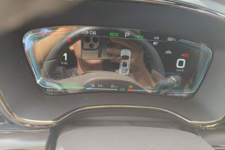 Used BYD Han 2020 DM Four-Wheel Drive Performance Edition Luxury Model Instrument Cluster
