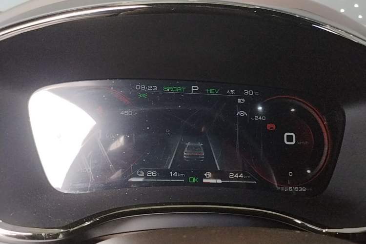 Used BYD Han 2020 DM Four-Wheel Drive Performance Edition Prestige Model Instrument Cluster