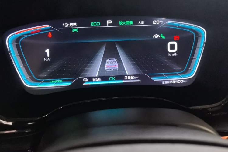 Used BYD Han 2020 EV Four-Wheel Drive High-Performance Flagship Model Instrument Cluster