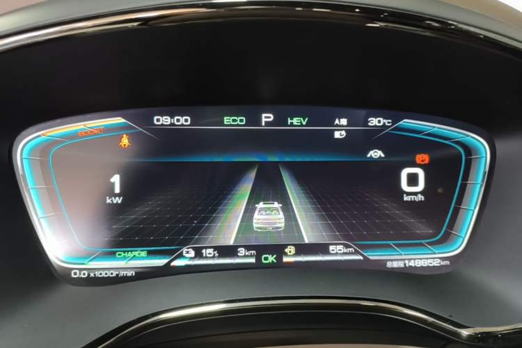 Used BYD Han 2020 DM Four-Wheel Drive Performance Edition Luxury Model Instrument Cluster
