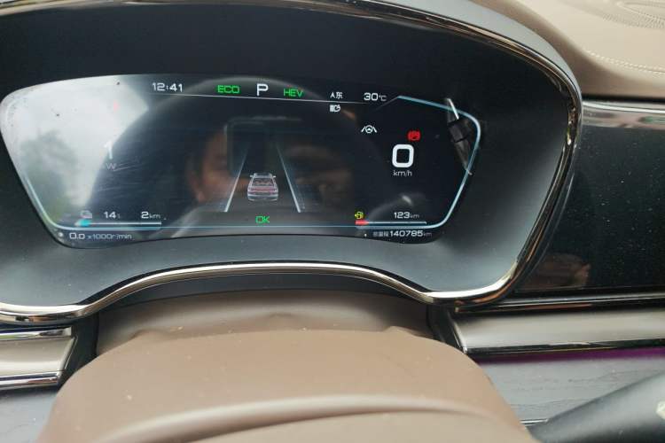 Used BYD Han 2020 DM Four-Wheel Drive Performance Edition Prestige Model Odometer Close Up
