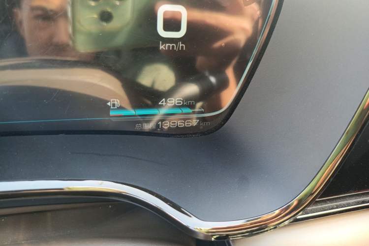 Used BYD Han 2020 DM Four-Wheel Drive Performance Edition Prestige Model Odometer Close Up