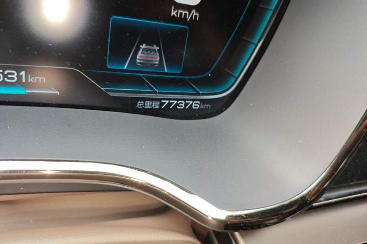 Used BYD Han 2020 EV Long-Range Deluxe Model Odometer Close Up