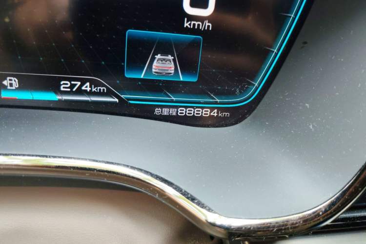 Used BYD Han 2020 DM Four-Wheel Drive Performance Edition Prestige Model Odometer Close Up