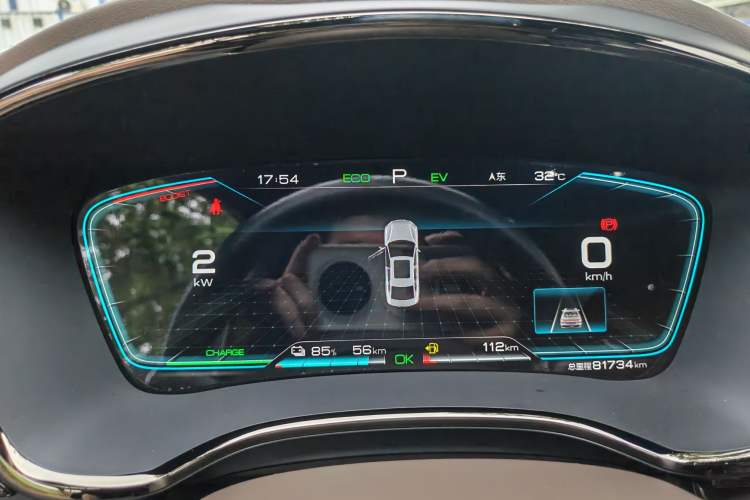 Used BYD Han 2020 DM Four-Wheel Drive Performance Edition Prestige Model Odometer Close Up
