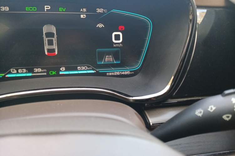Used BYD Han 2020 DM Four-Wheel Drive Performance Edition Prestige Model Odometer Close Up