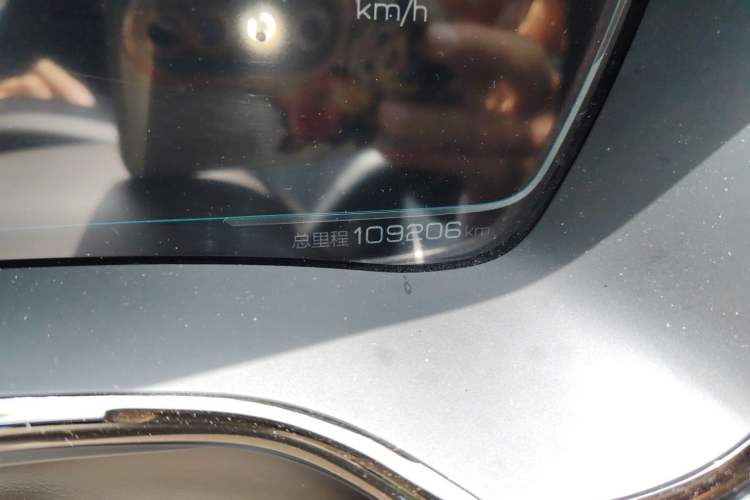 Used BYD Han 2020 EV Long-Range Luxury Model Odometer Close Up
