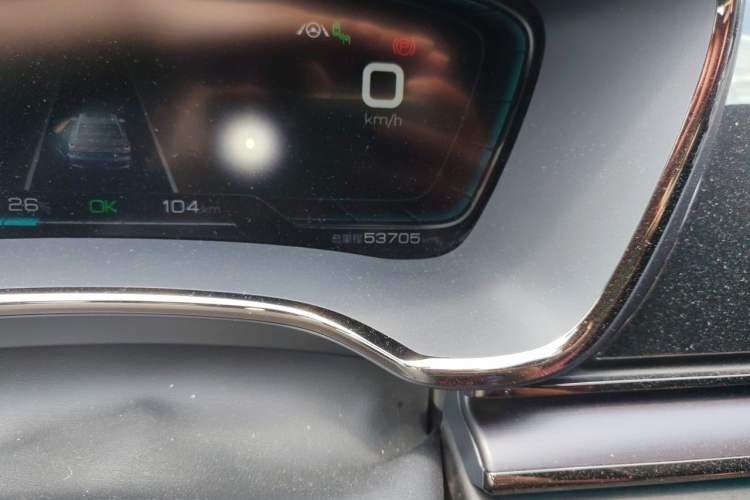 Used BYD Han 2020 EV Four-Wheel Drive High-Performance Flagship Model Odometer Close Up