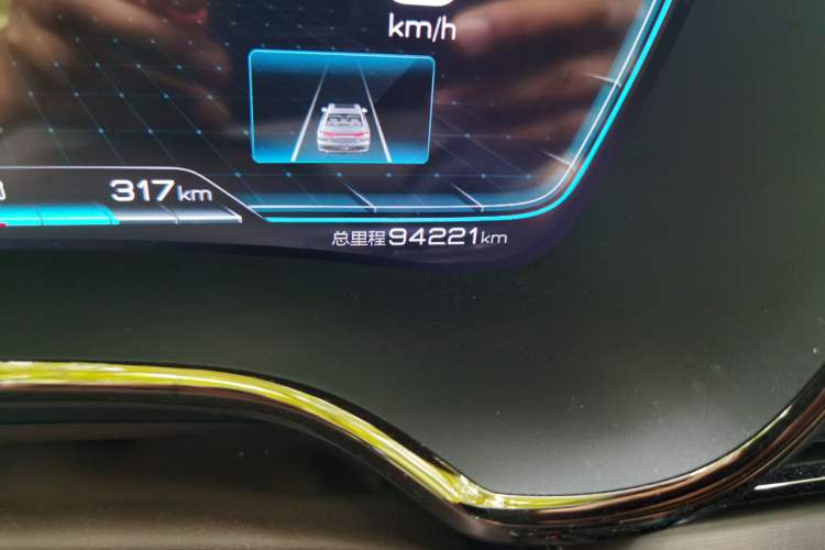 Used BYD Han 2020 DM Four-Wheel Drive Performance Edition Prestige Model Odometer Close Up