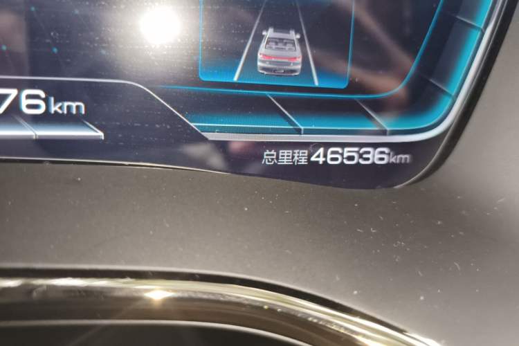 Used BYD Han 2020 EV Long-Range Deluxe Model Odometer Close Up