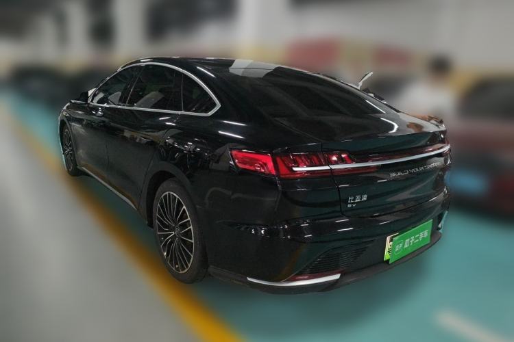 Used BYD Han 2020 EV Long-Range Luxury Model Rear Left 45 Deg