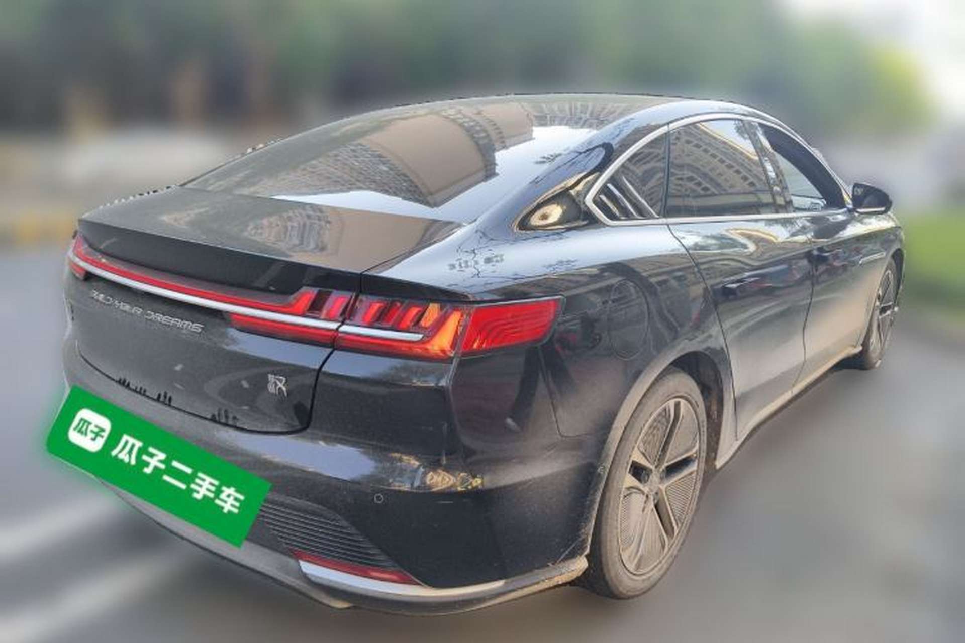 Used BYD Han 2020 EV Long-Range Deluxe Model Rear Right 45 Deg