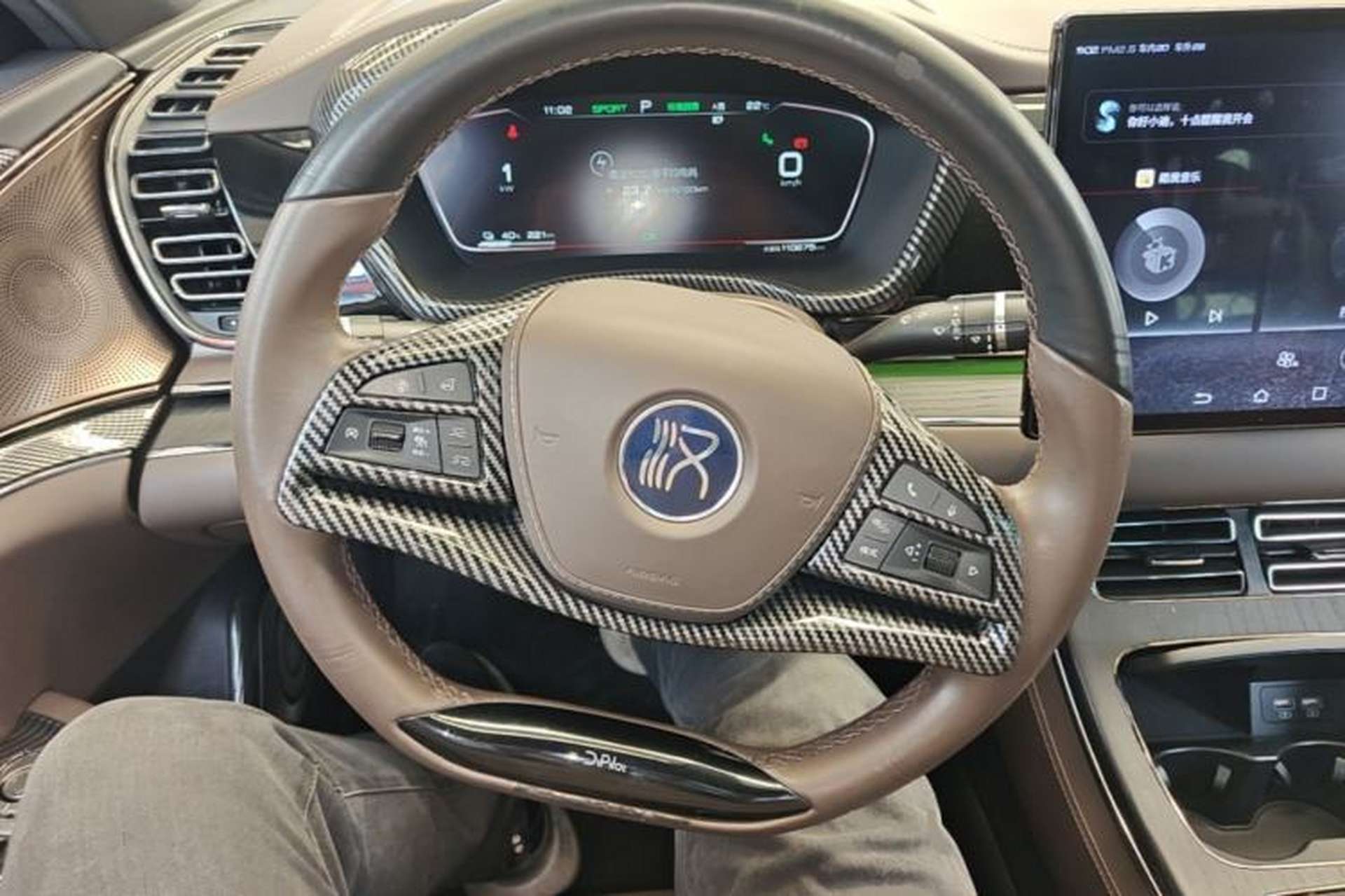 Used BYD Han 2020 EV Four-Wheel Drive High-Performance Flagship Model Steering Wheel