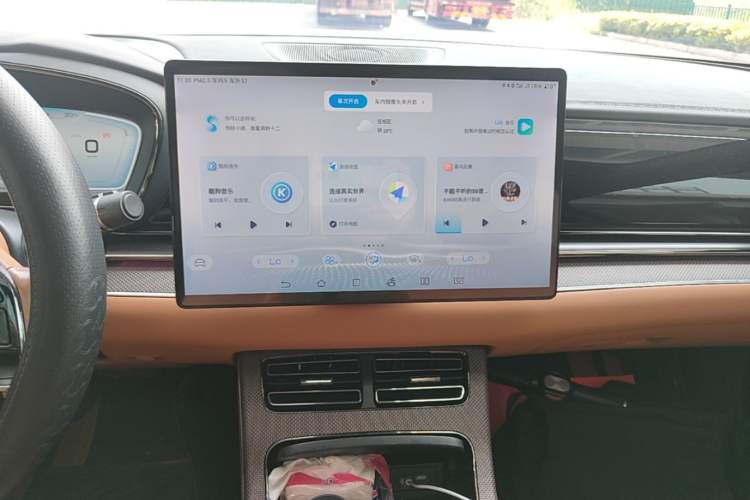 Used BYD Han 2020 EV Four-Wheel Drive High-Performance Flagship Model Audio And AC Panel