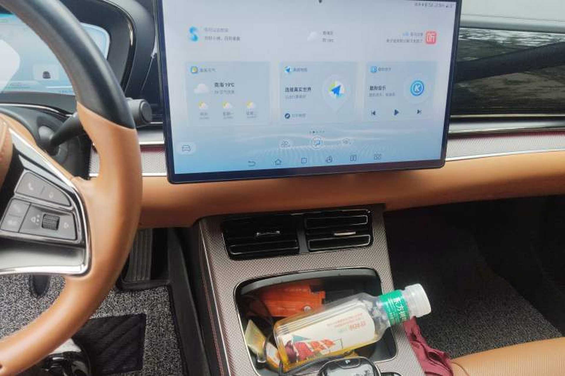 Used BYD Han 2020 EV Four-Wheel Drive High-Performance Flagship Model Audio And AC Panel
