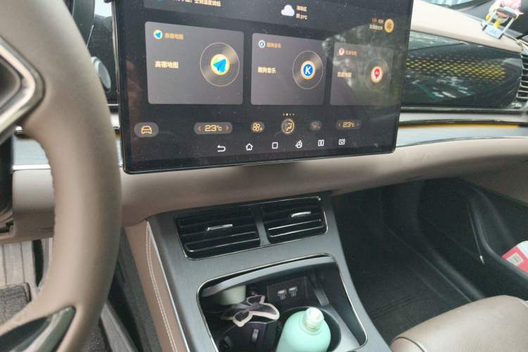 Used BYD Han 2020 DM Four-Wheel Drive Performance Edition Prestige Model Audio And AC Panel