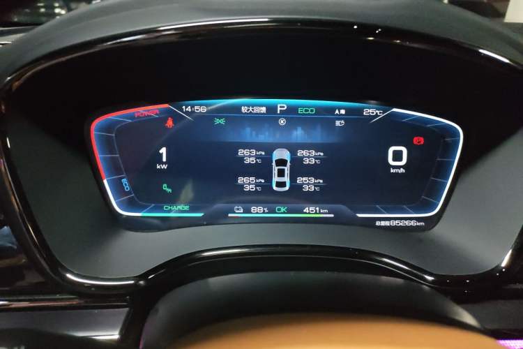 Used BYD Han 2020 EV Four-Wheel Drive High-Performance Flagship Model Instrument Cluster