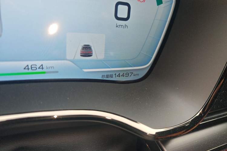 Used BYD Han 2020 EV Four-Wheel Drive High-Performance Flagship Model Odometer Close Up