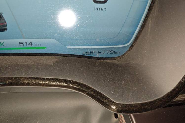 Used BYD Han 2020 EV Four-Wheel Drive High-Performance Flagship Model Odometer Close Up