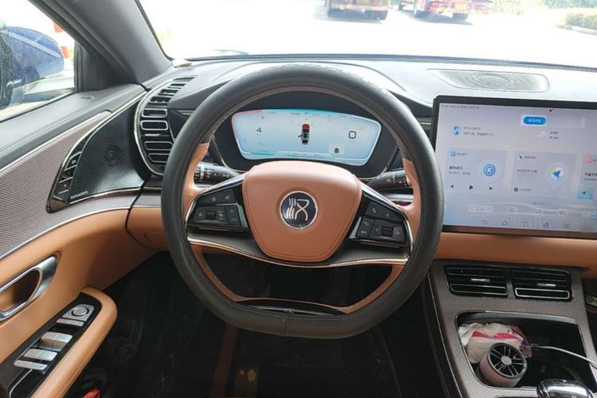 Used BYD Han 2020 EV Four-Wheel Drive High-Performance Flagship Model Steering Wheel