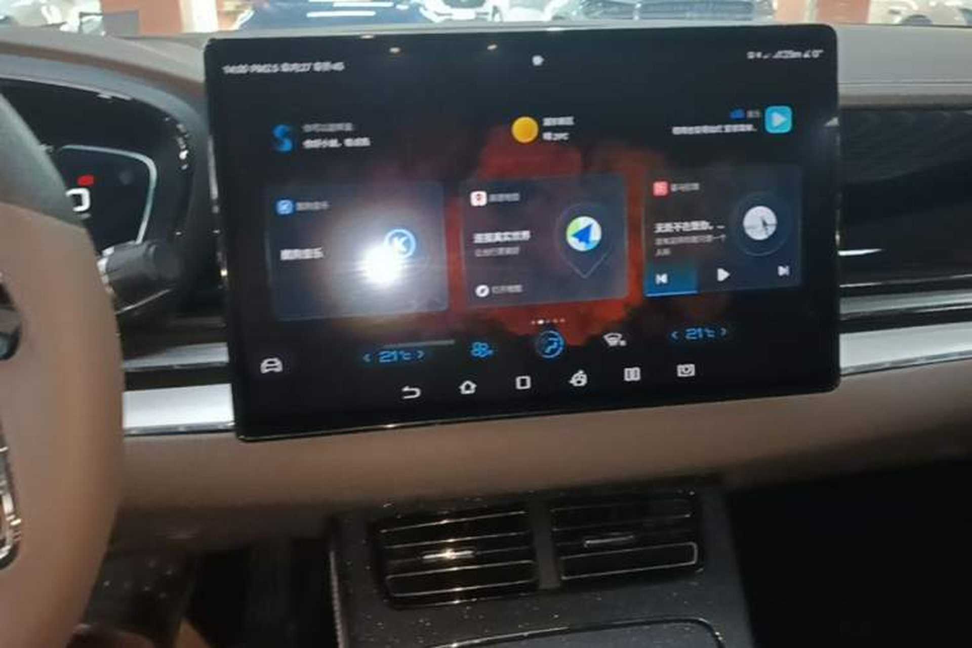 Used BYD Han 2020 DM Four-Wheel Drive Performance Edition Luxury Model Audio And AC Panel