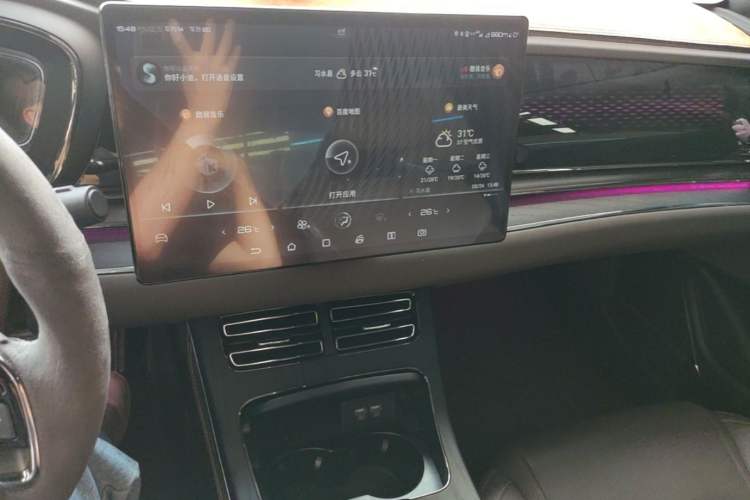 Used BYD Han 2020 DM Four-Wheel Drive Performance Edition Prestige Model Audio And AC Panel