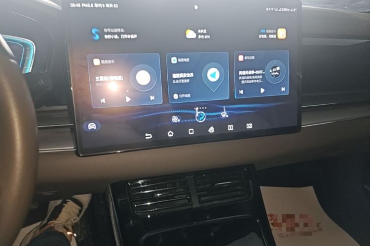 Used BYD Han 2020 EV Long-Range Luxury Model Audio And AC Panel