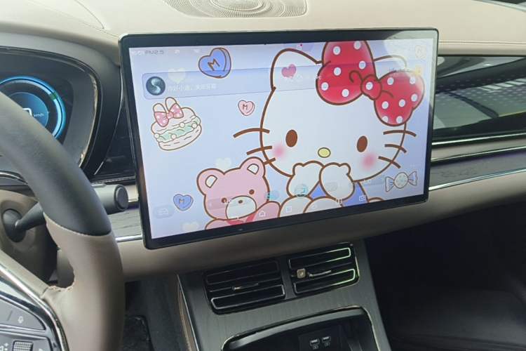 Used BYD Han 2020 DM Four-Wheel Drive Performance Edition Prestige Model Audio And AC Panel