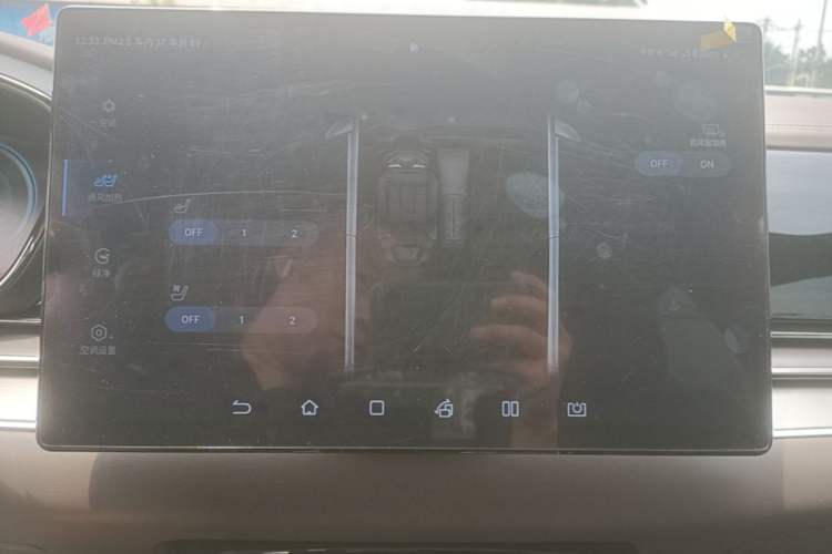 Used BYD Han 2020 EV Long-Range Luxury Model Audio And AC Panel