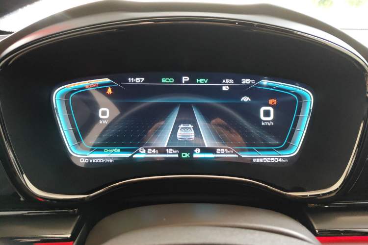 Used BYD Han 2020 DM Four-Wheel Drive Performance Edition Luxury Model Instrument Cluster
