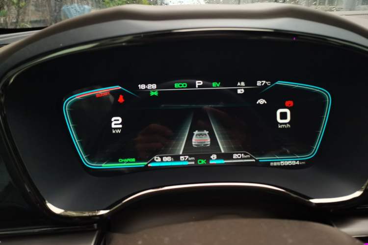 Used BYD Han 2020 DM Four-Wheel Drive Performance Edition Luxury Model Instrument Cluster