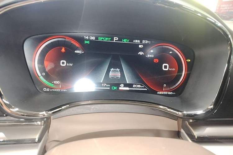 Used BYD Han 2020 DM Four-Wheel Drive Performance Edition Luxury Model Instrument Cluster