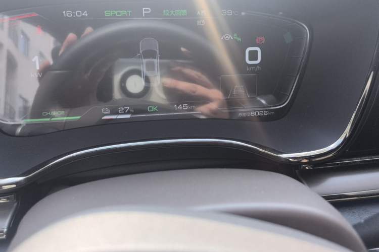 Used BYD Han 2020 EV Long-Range Deluxe Model Odometer Close Up