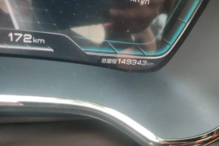 Used BYD Han 2020 EV Long-Range Deluxe Model Odometer Close Up