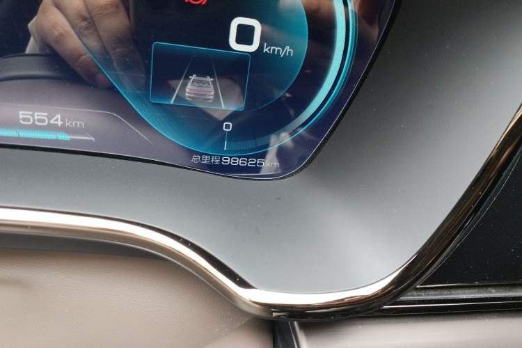 Used BYD Han 2020 EV Long-Range Deluxe Model Odometer Close Up