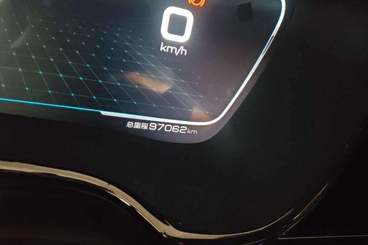 Used BYD Han 2020 EV Long-Range Deluxe Model Odometer Close Up