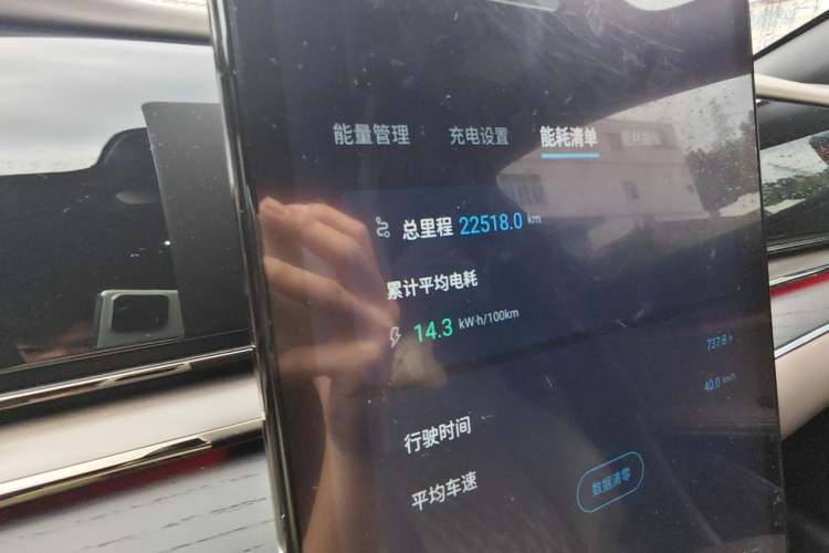 Used BYD Han 2020 EV Long-Range Deluxe Model Odometer Close Up