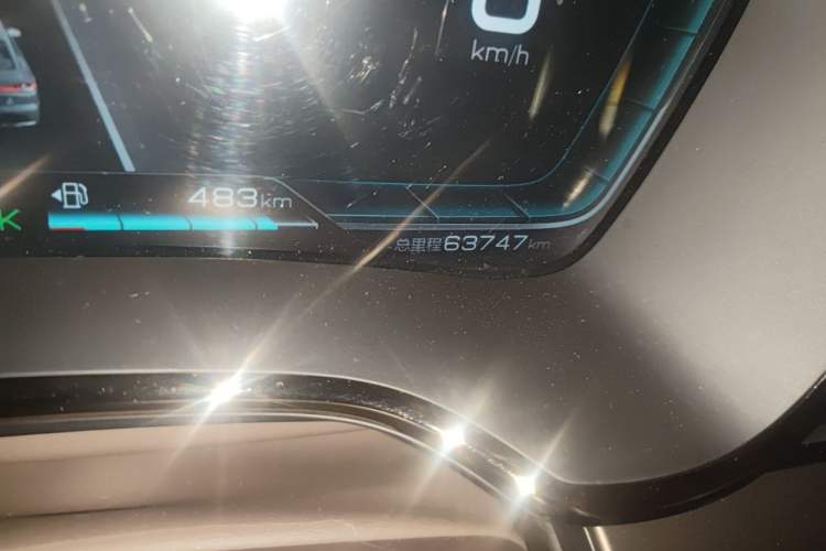 Used BYD Han 2020 DM Four-Wheel Drive Performance Edition Prestige Model Odometer Close Up