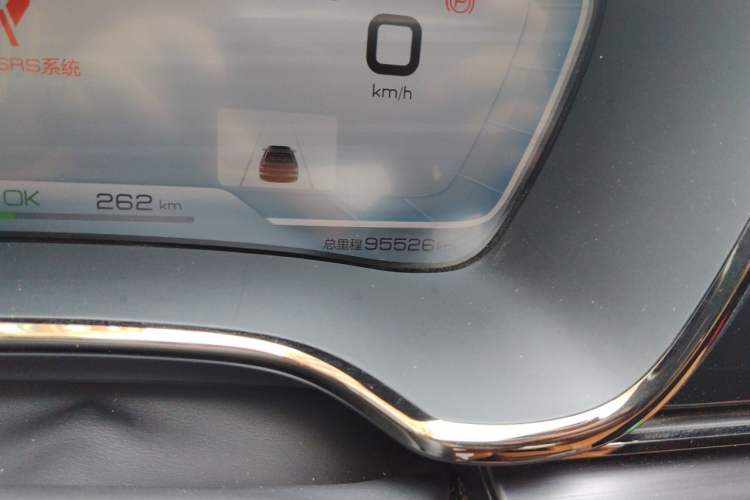 Used BYD Han 2020 EV Four-Wheel Drive High-Performance Flagship Model Odometer Close Up