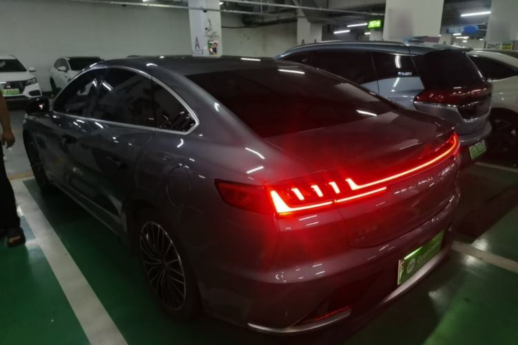 Used BYD Han 2020 EV Long-Range Luxury Model Rear Left 45 Deg