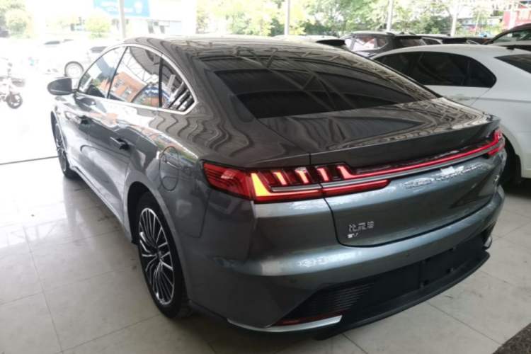 Used BYD Han 2020 EV Long-Range Luxury Model Rear Left 45 Deg