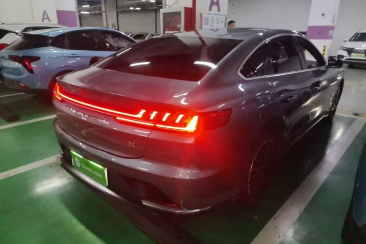Used BYD Han 2020 EV Long-Range Luxury Model Rear Right 45 Deg