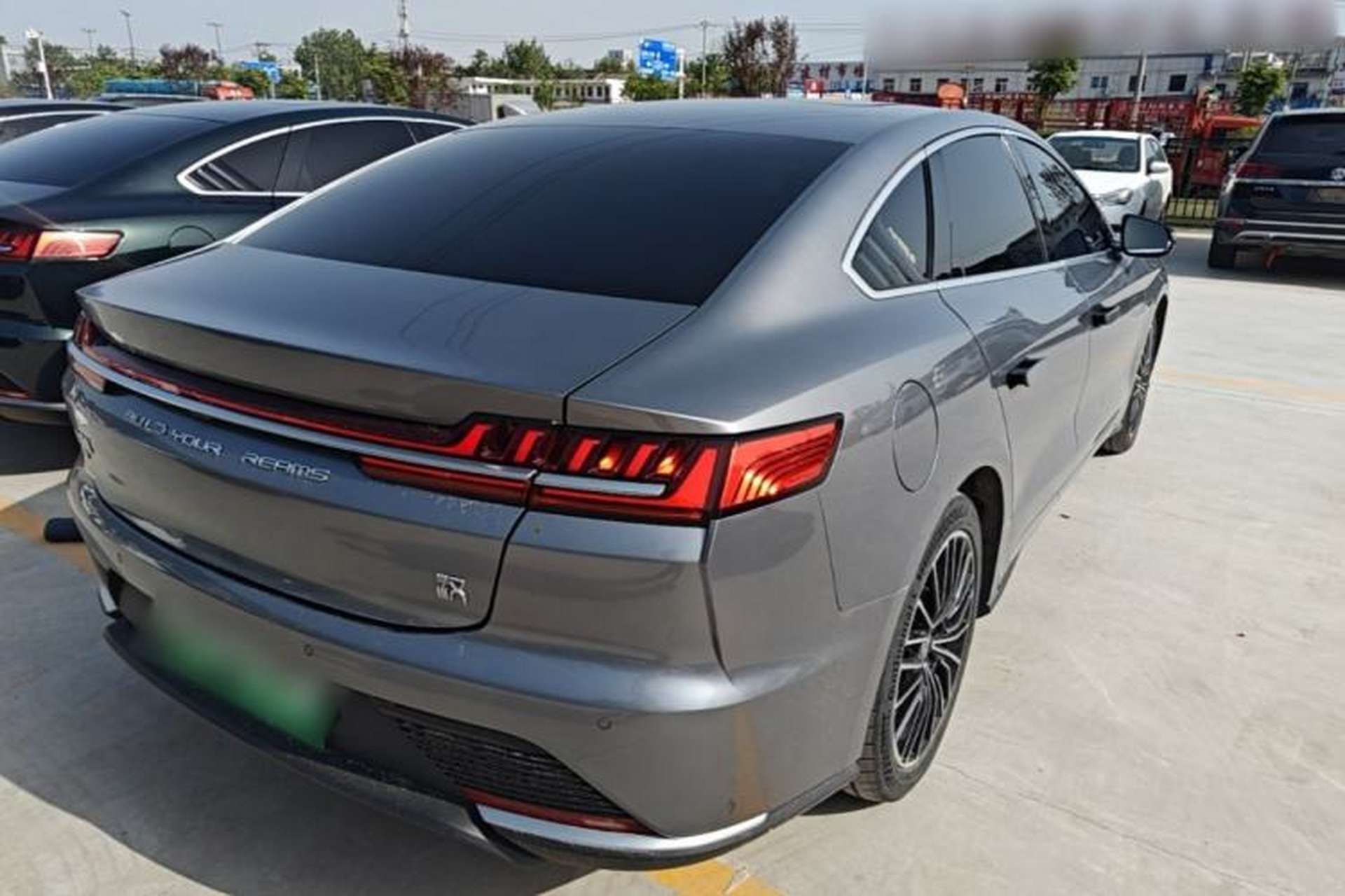 Used BYD Han 2020 EV Long-Range Luxury Model Rear Right 45 Deg