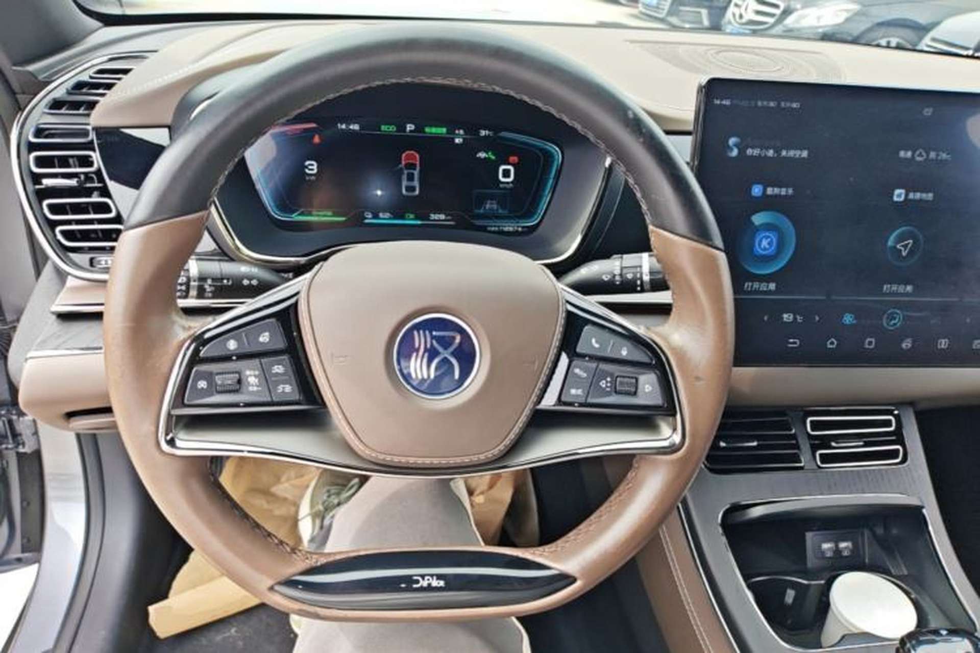 Used BYD Han 2020 EV Long-Range Luxury Model Steering Wheel