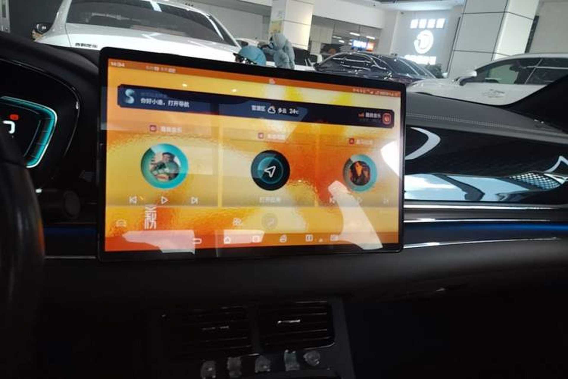 Used BYD Han 2020 DM Four-Wheel Drive Performance Edition Prestige Model Audio And AC Panel