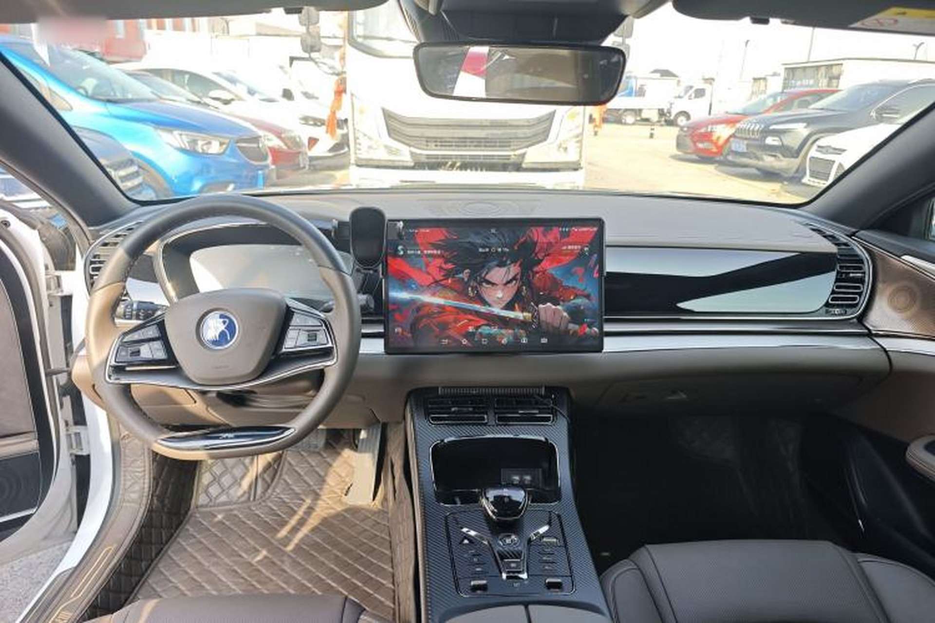Used BYD Han 2020 DM Four-Wheel Drive Performance Edition Luxury Model Center Console