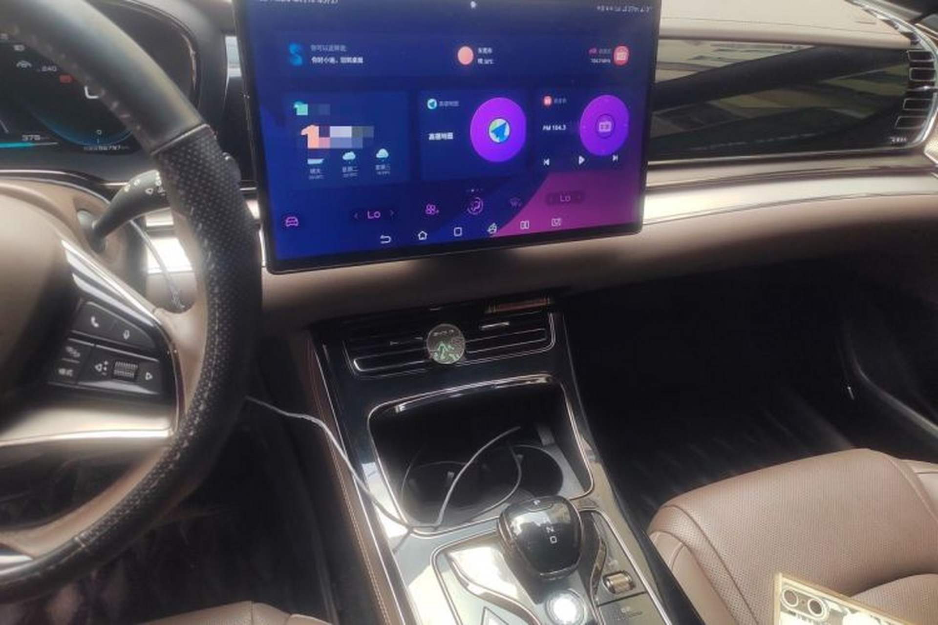 Used BYD Han 2020 DM Four-Wheel Drive Performance Edition Luxury Model Audio And AC Panel