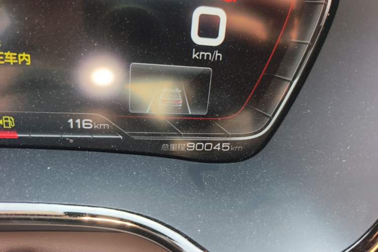 Used BYD Han 2020 DM Four-Wheel Drive Performance Edition Prestige Model Odometer Close Up